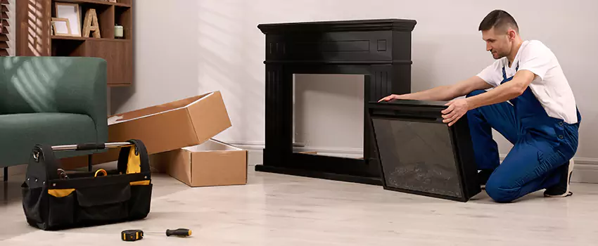 Old Rusted Metal Fireplace Repair And Replacement in Winthrop, MA