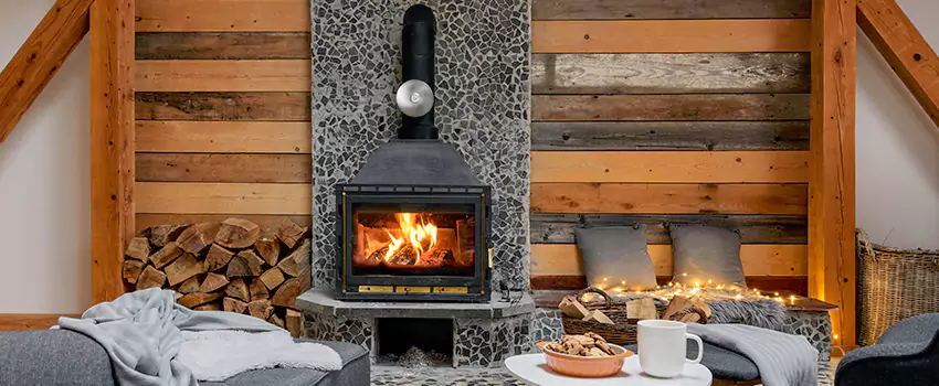 Thelin Hearth Products Direct Vent Gas Stove Fireplace Inspection in Winthrop, Massachusetts